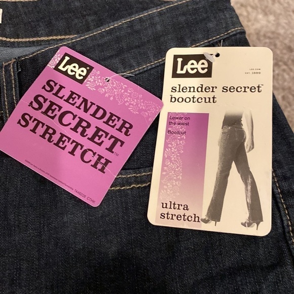 Lee Slender Secret Ultra Stretch dark denim size 8P - Picture 9 of 10